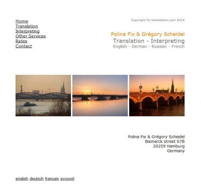 �bersetzung & Dolmetschen Franz�sisch, Russisch, Englisch, Deutsch