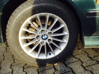 Alufelgen fr BMW 540 iA mit neuen Winterreifen 225/55 R16