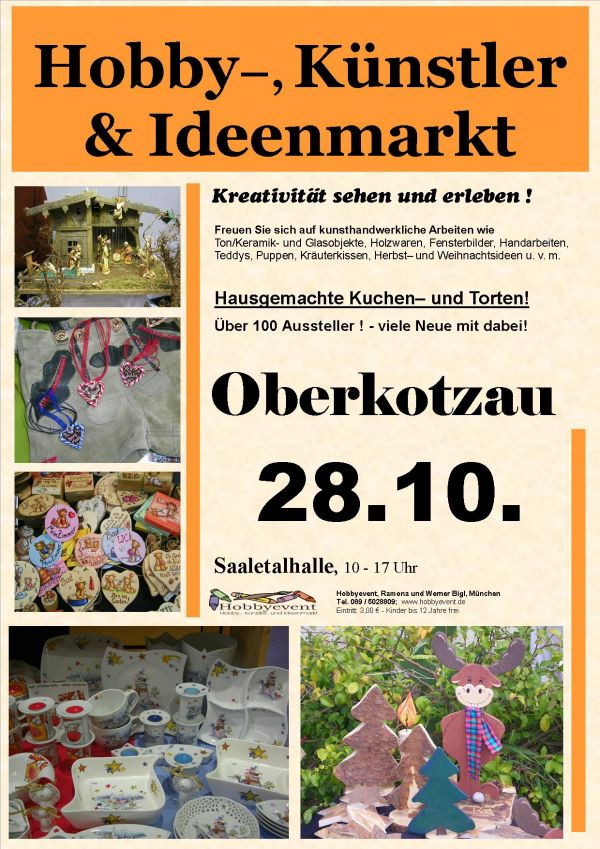 Oberkotzauer Hobby-, Knstler- und Ideenmarkt am 28.10.2018