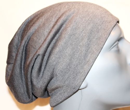 Neue SOMMERBEANIE Dnne MTZEN Jersey BEANIES Lang Slouch Kopfbedeckung Hut Kappe Cap Cappie Dnn
