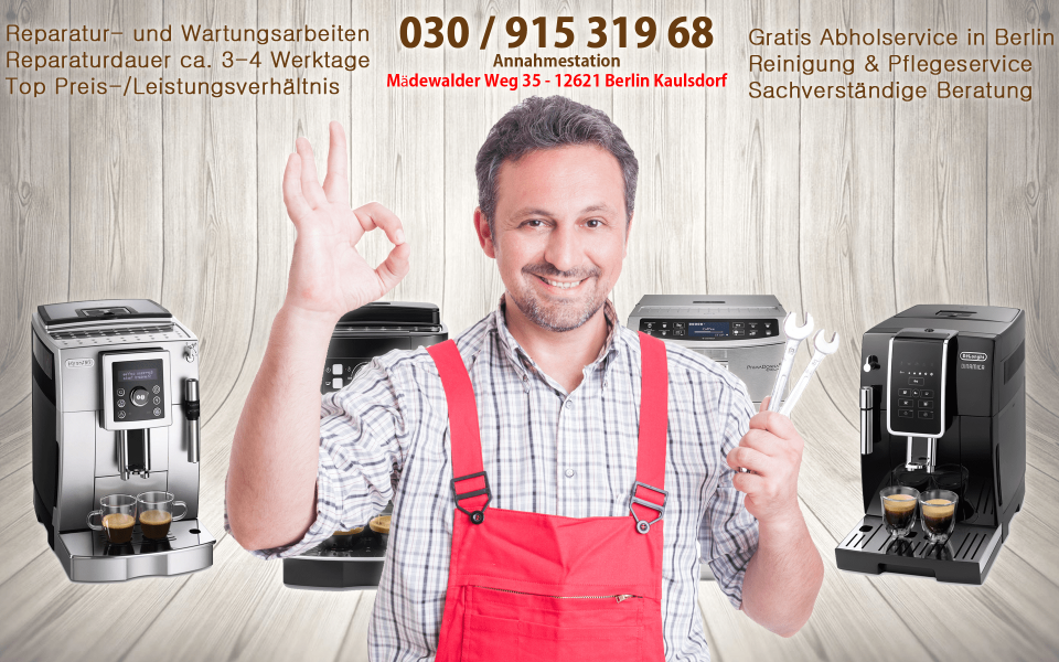 DeLonghi Annahme und Reparatur