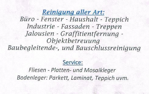 Gebudereinigung