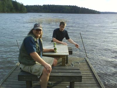 Rotes schweden ferienhaus  am see 4-10 pers.