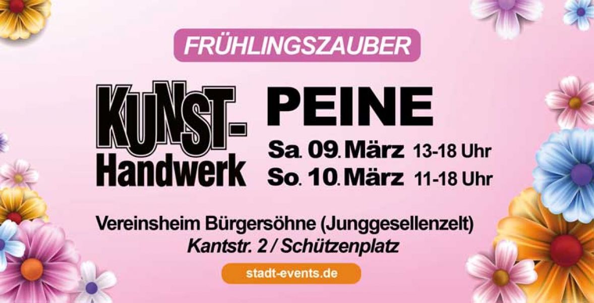 Kunsttage Peine 09.03.-10.03.2024  Frhlingszauber