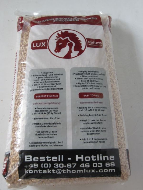 Einstreupellets LUX-Pellets hell 6mm 15kg Sack ab 3,90 Euro