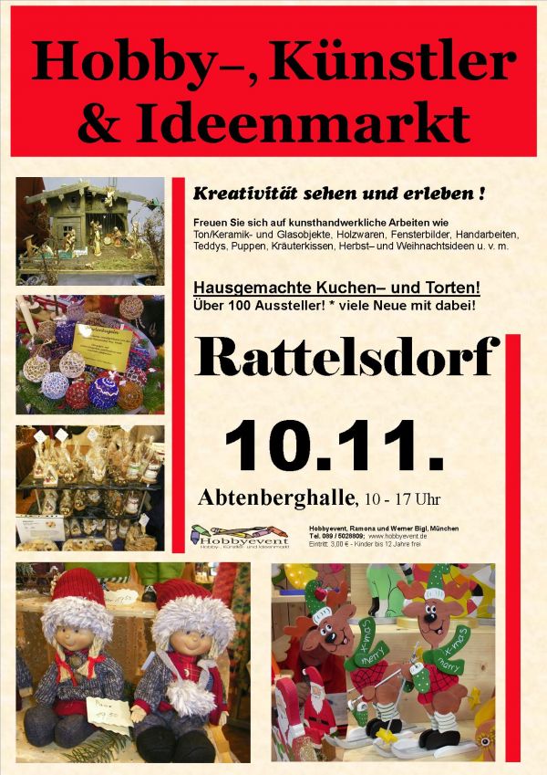 Rattelsdorfer Hobby-, Knstler- und Ideenmarkt am 10.11.2019