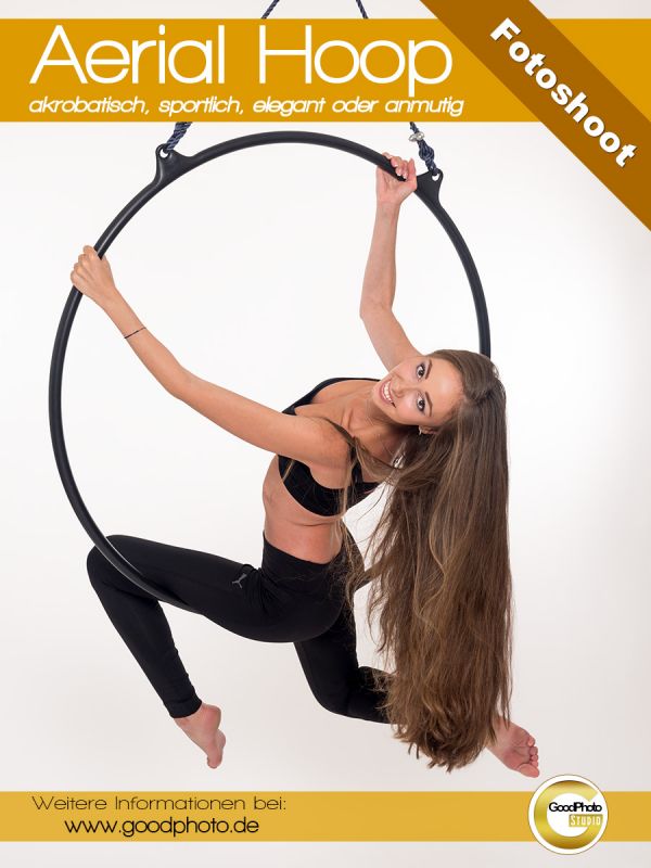 Fotoshooting am Aerial Hoop 