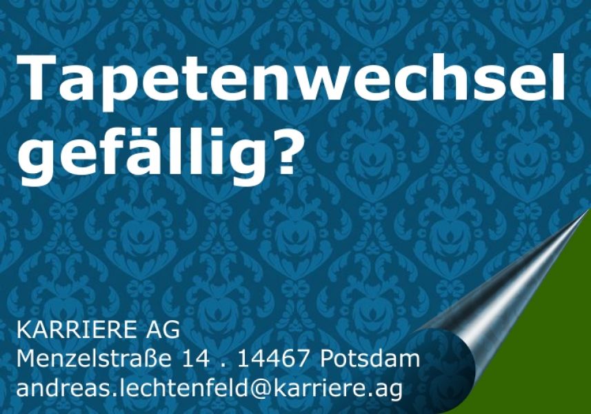 Tapetenwechsel gefllig?