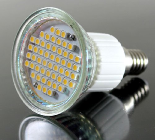 E14 HI-POWER 54 SMDs SMD SPOT 230V LEUCHTMITTEL LED LAMPE NEUHEIT