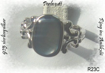 SilberSchmuck, Ring mit einem traumhaft schönen Perlmutt