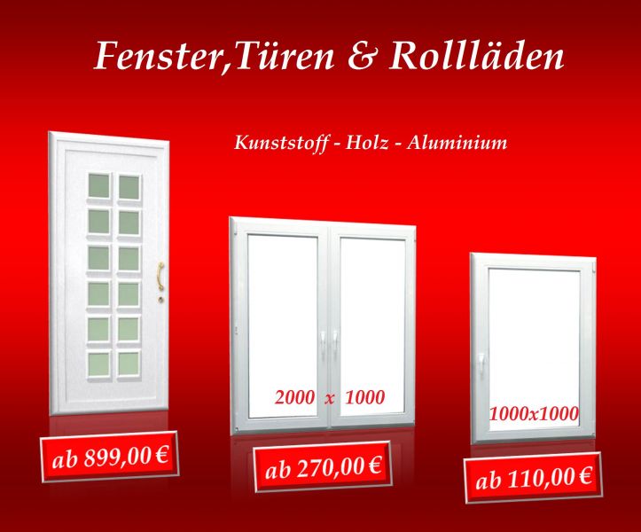 %Aktion% Schiebetr mit kostenlosen Versand!Neue Fenster,Tren & Rolllden vom Fensterhof