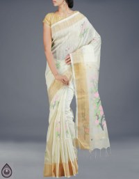 Online shopping for bengal jamdhani cotton silk sarees by unnatisilks