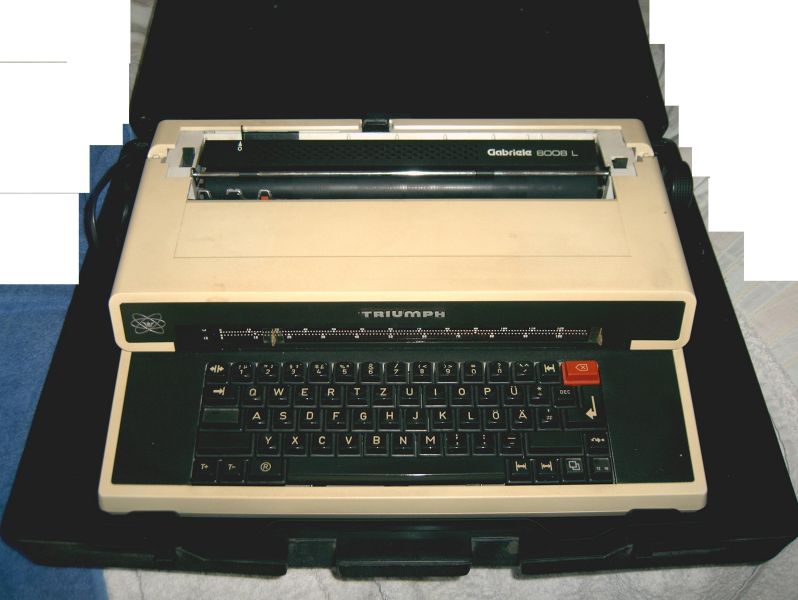 Super Schreiben Machine Elektrik marque TRIUMPH mit koffe