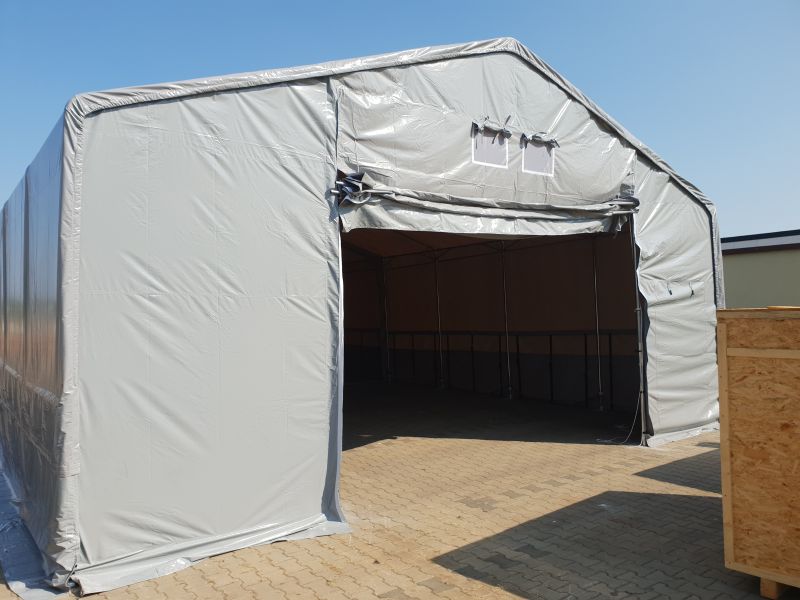 Zelthalle Lagerzelt Lager 8x16x3 ganzjährig Halle Montage möglich