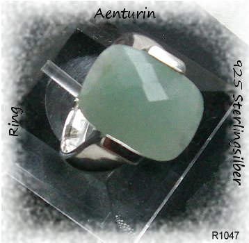 Silberschmuck, Ohrhnger  mit dem Aventurin