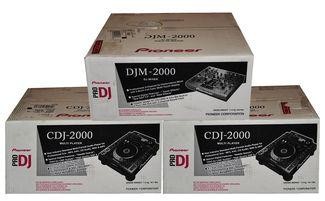 2 x PIONEER CDJ MK3 1000 und DJM 800 + CDJ-Paket + Flight Case
