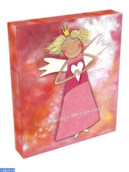 Schutzengel Bild - Geschenk zur Taufe - personalisiert mit Namen