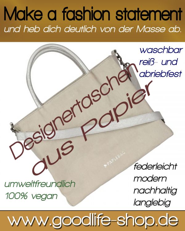 Designertaschen aus Papier