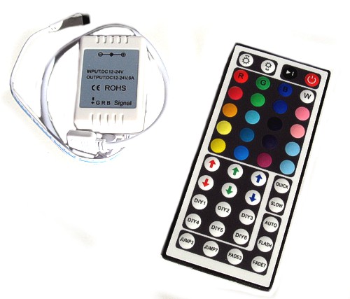 44 Tasten Fernbedienung + Controller fr LED RGB Stripe